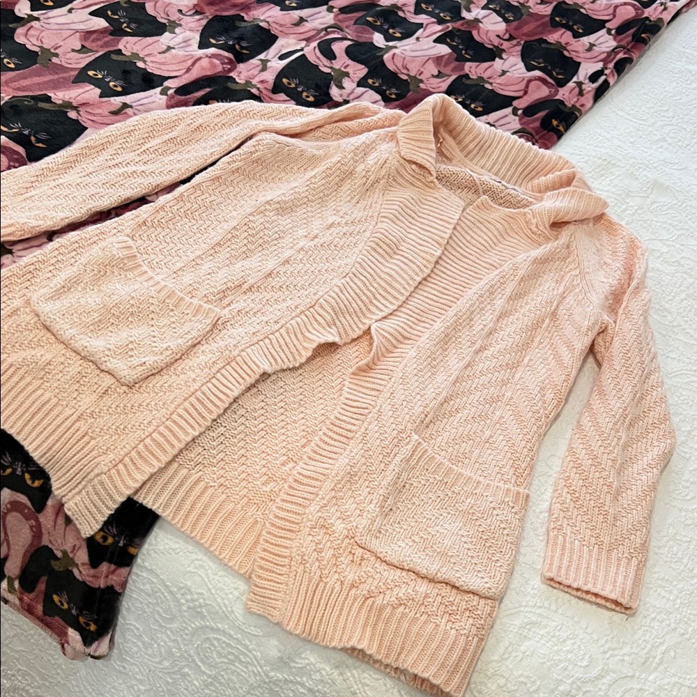 Candie's Soft Pink Cardigan Sweater